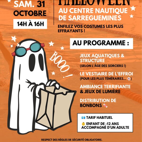 HALLOWEEN AU CENTRE NAUTIQUE LE 28 ET 31 OCTOBRE