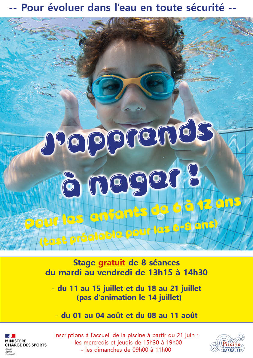 Activités estivales pour les enfants à la piscine de Sarralbe