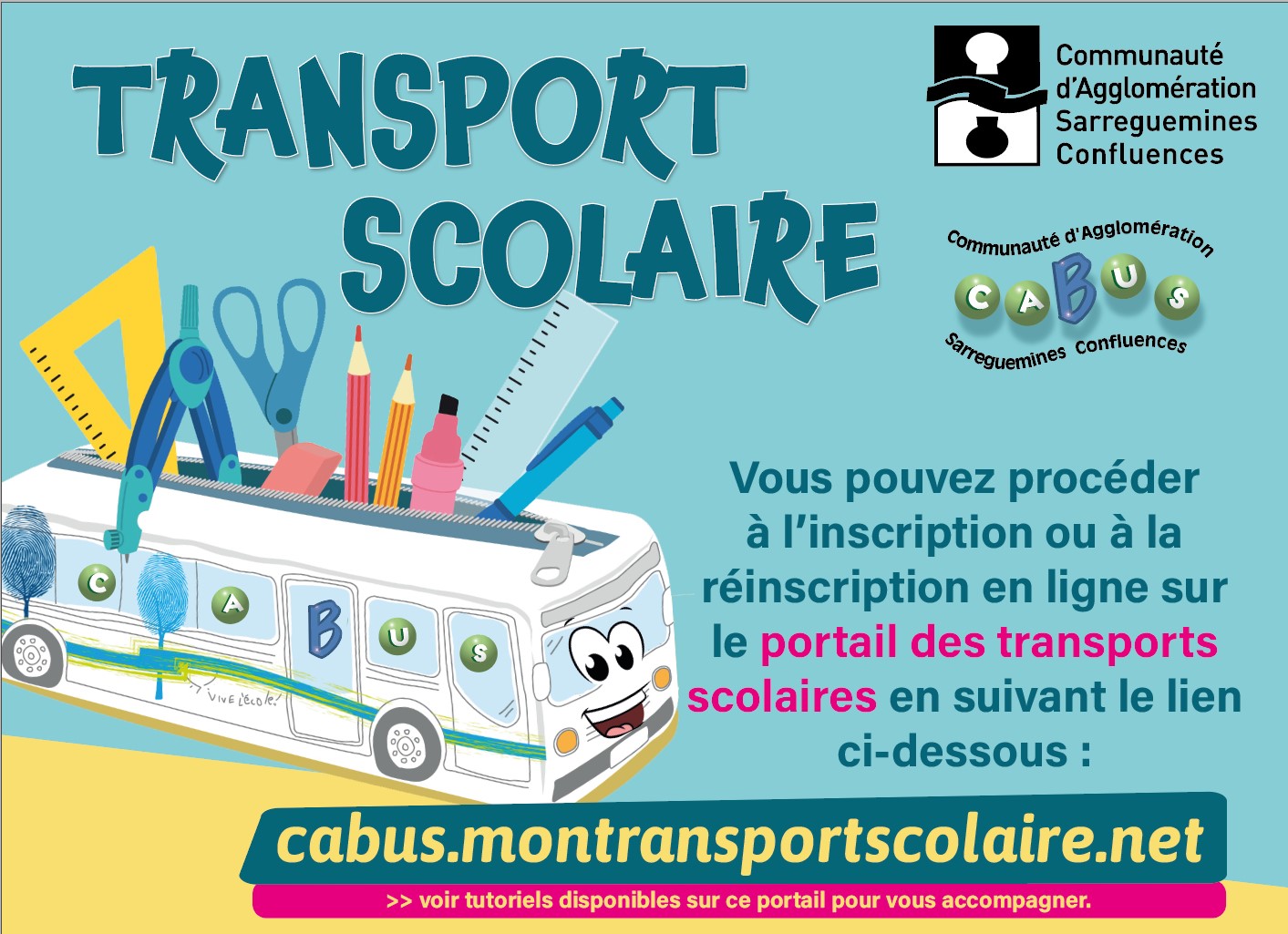 INSCRIPTIONS EN LIGNE POUR LES TRANSPORTS SCOLAIRES