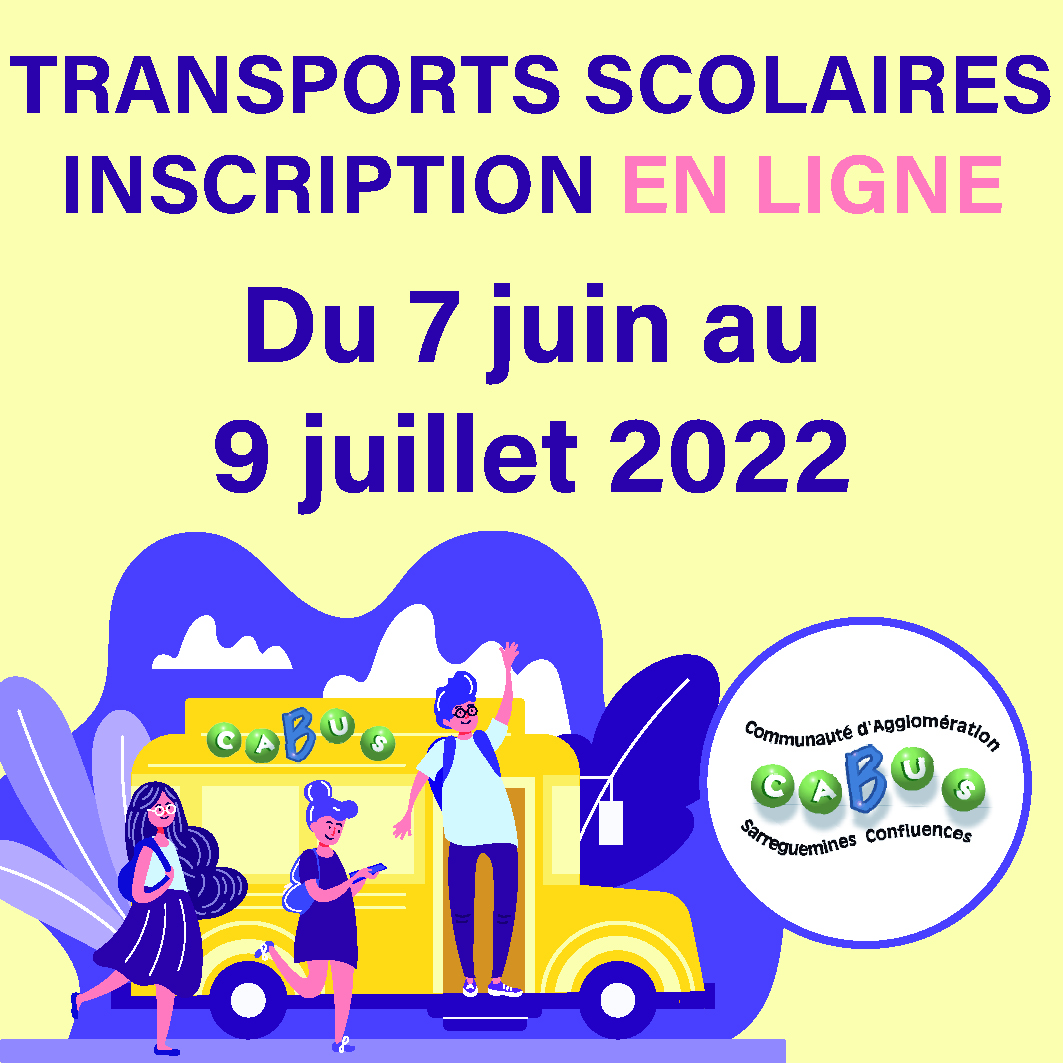 Inscriptions en ligne aux transports scolaires – Rentrée 2022/2023