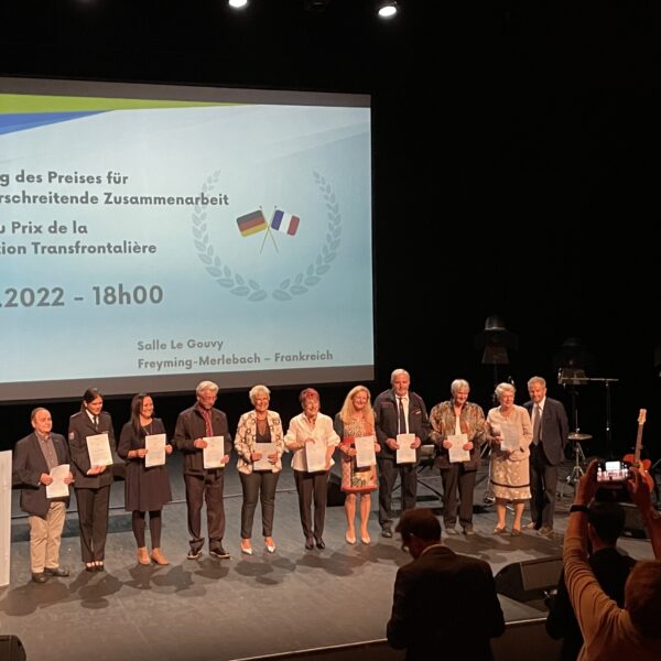 19. September 2022: Verleihung des Preises für grenzüberschreitende Zusammenarbeit