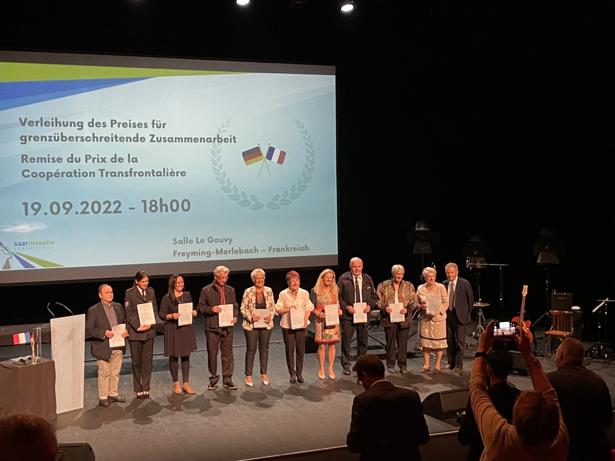 19 septembre 2022 : remise du prix de la coopération transfrontalière