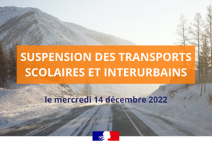 Suspension des transports scolaires urbains et interurbains