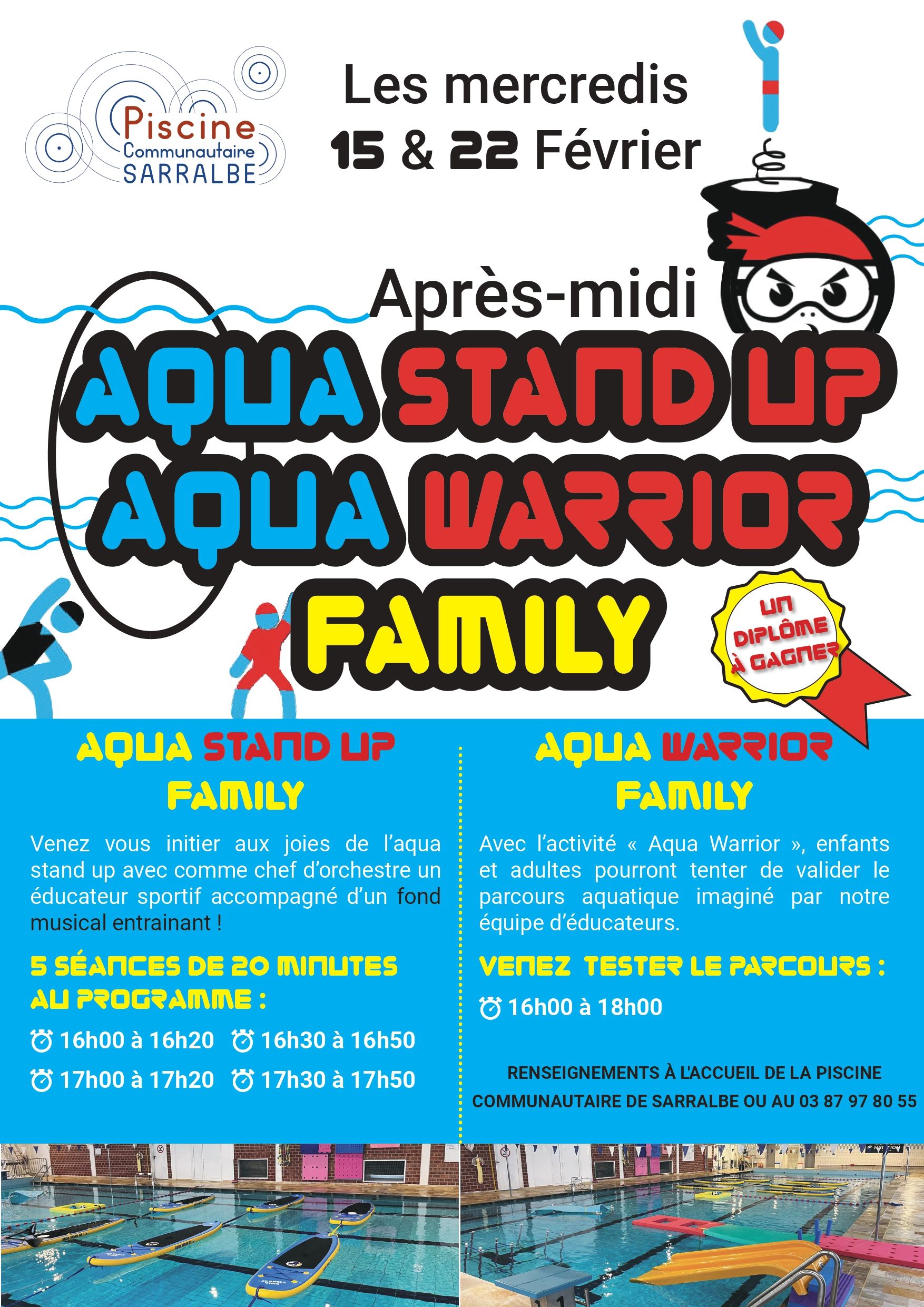 AQUA STAND UP ET AQUA WARRIOR FAMILLE A SARRALBE