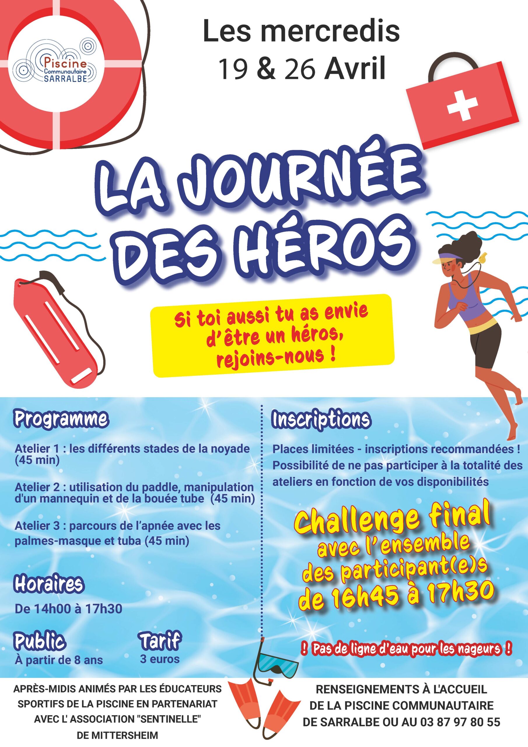 Journée des héros à la piscine de Sarralbe