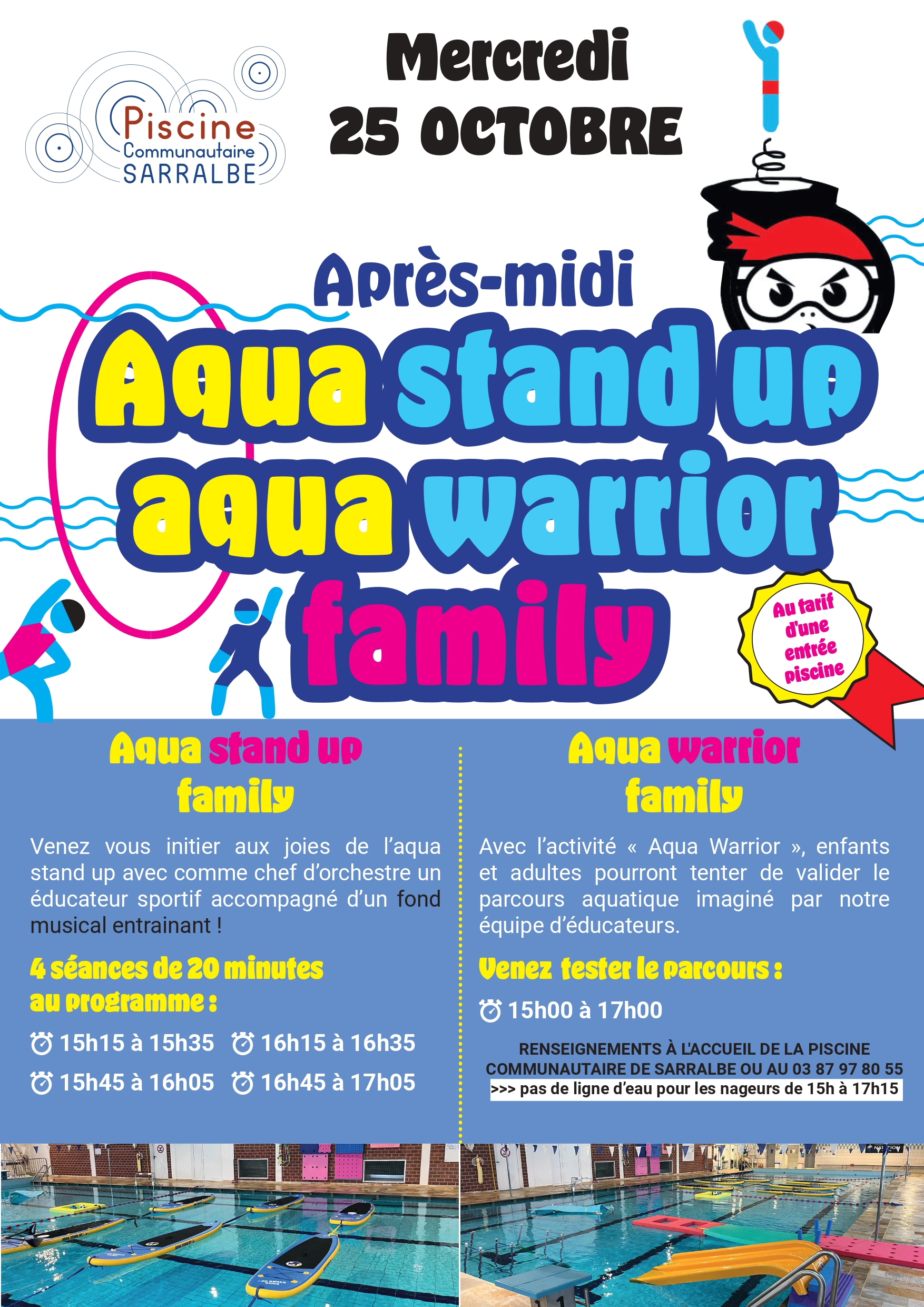 AQUA WARRIOR & STAND UP FAMILY LE 25 OCTOBRE A SARRALBE