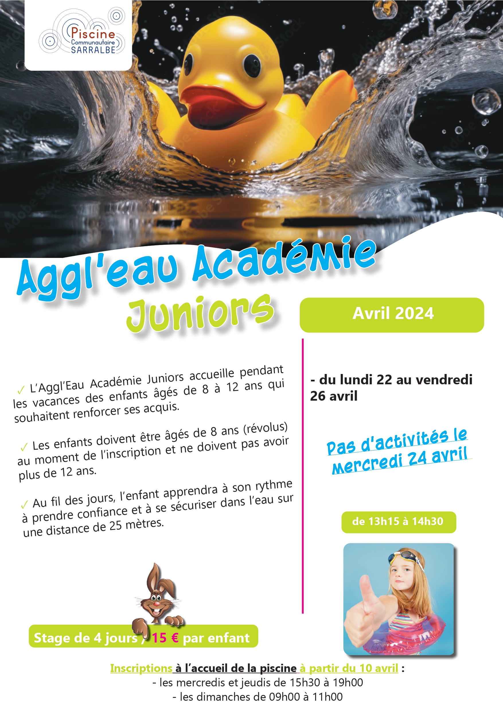 Aggl’Eau Académie aux vacances de printemps