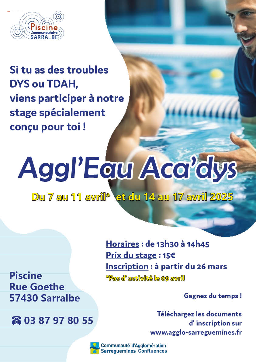 ACAD’YS A LA PISCINE DE SARRALBE AUX VACANCES DE PRINTEMPS