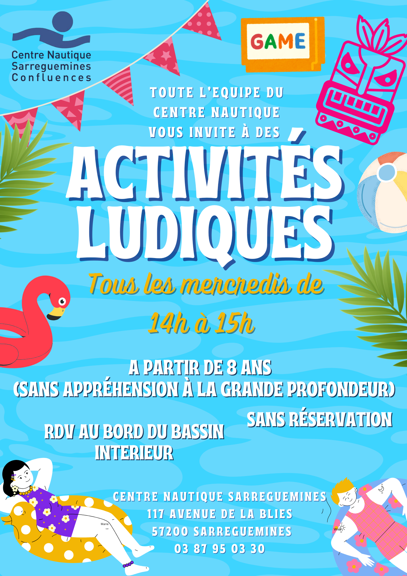 ACTIVITÉS LUDIQUES DU MERCREDI AU CENTRE NAUTIQUE