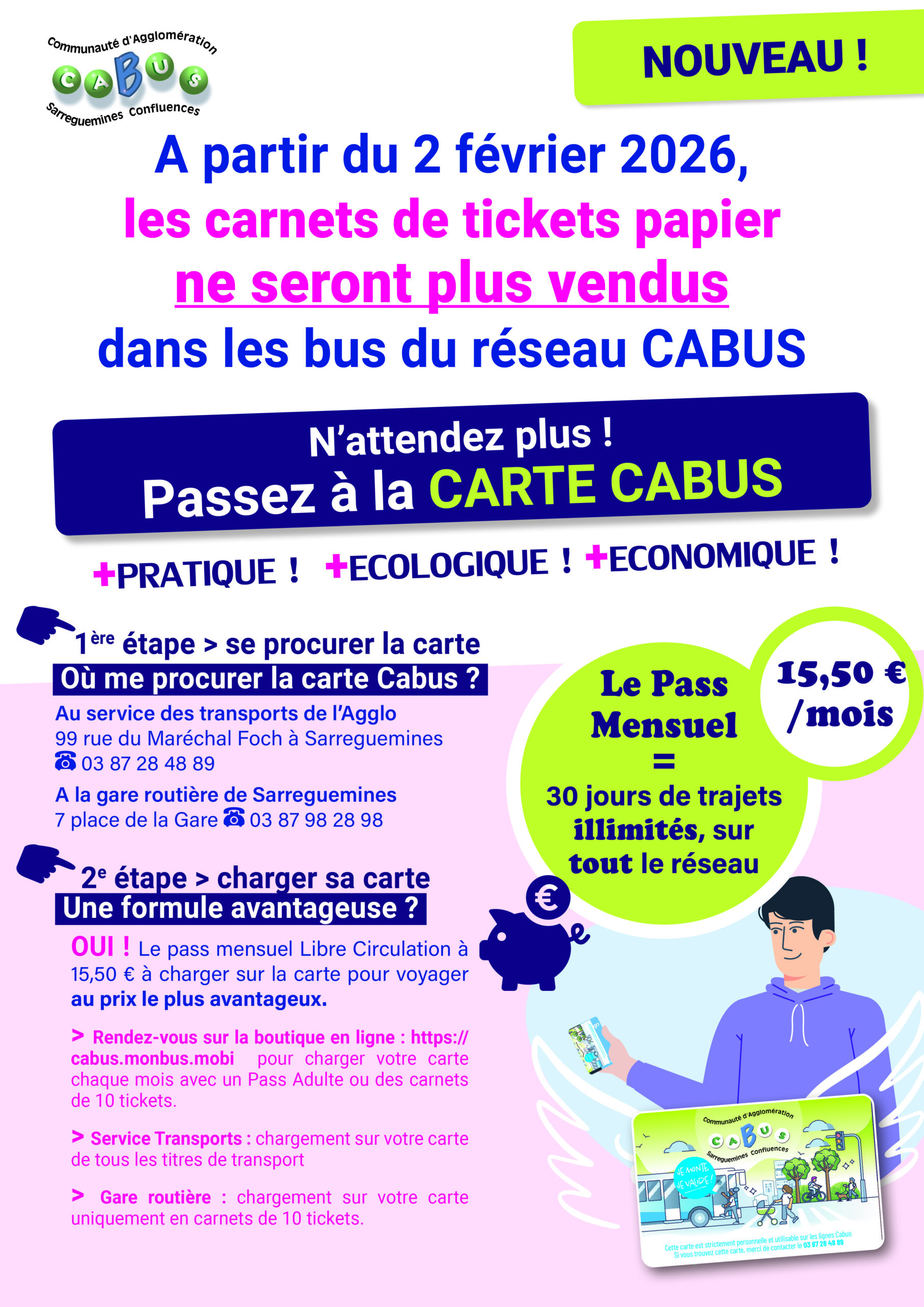 NOUVEAU SUR LE RÉSEAU CABUS